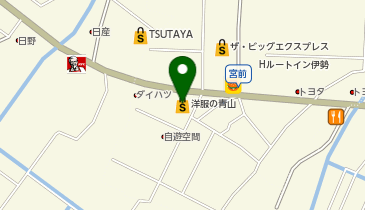 洋服の青山 伊勢店の地図画像