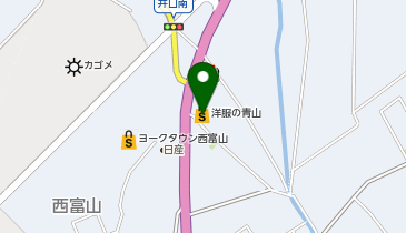 洋服の青山 西那須野店の地図画像