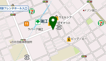 洋服の青山 瑞江駅前店の地図画像