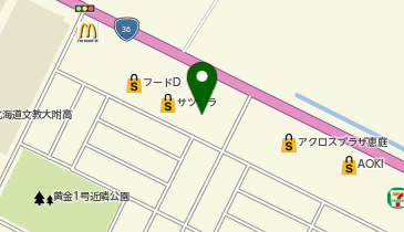 洋服の青山 恵庭店の地図画像