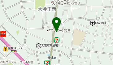 洋服の青山 大阪今里店の地図画像