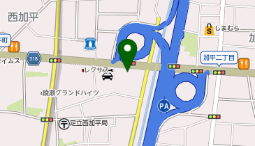 洋服の青山 足立加平店の地図画像