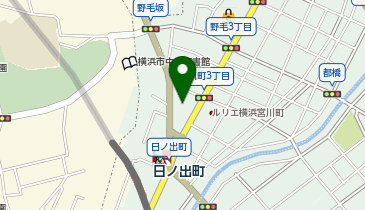 洋服の青山 横浜日ノ出町店の地図画像