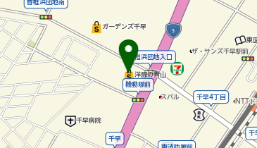 洋服の青山 福岡千早店の地図画像