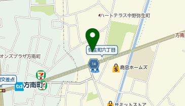 洋服の青山 中野弥生町店の地図画像