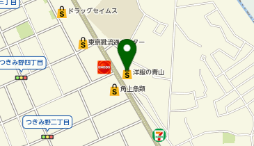 洋服の青山 大和つきみ野店の地図画像