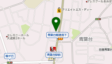 洋服の青山 横浜青葉台店の地図画像