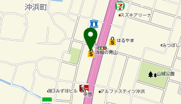 洋服の青山 徳島沖浜店の地図画像