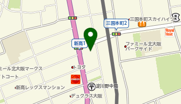 洋服の青山 淀川三国店の地図画像