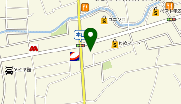 洋服の青山 久留米上津バイパス店の地図画像