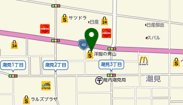 洋服の青山 稚内店の地図画像