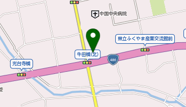 洋服の青山 福山御幸店の地図画像