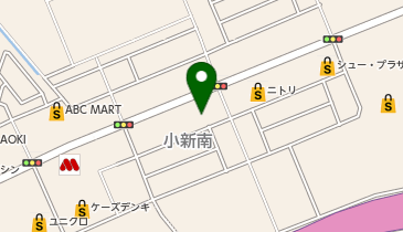 洋服の青山 新潟小新店の地図画像