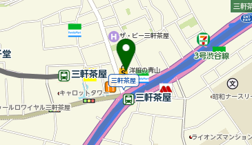 洋服の青山 三軒茶屋北口店の地図画像