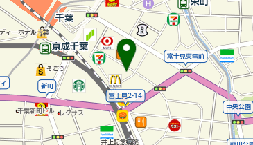 洋服の青山 千葉東口店の地図画像