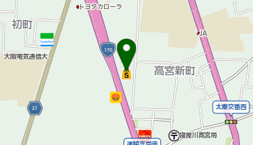 洋服の青山 寝屋川高宮店の地図画像