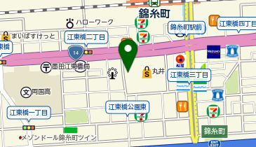 洋服の青山 錦糸町南口店の地図画像