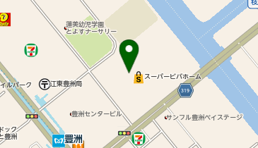 洋服の青山 スーパービバホーム豊洲店の地図画像