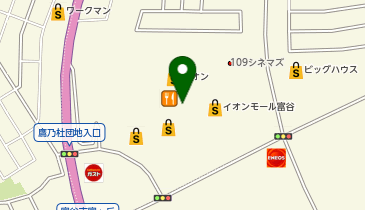 洋服の青山 イオンモール富谷店の地図画像