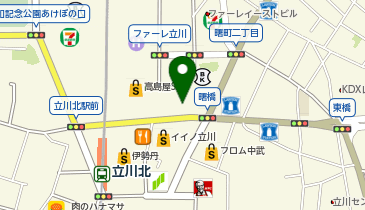 洋服の青山 立川北口店の地図画像