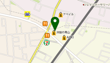 洋服の青山 花見川作新台店の地図画像