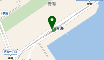 充レン ゆりかもめ青海駅 改札外 改札付近(右)の地図画像