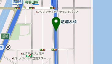 充レン ゆりかもめ芝浦ふ頭駅 改札外 改札付近の地図画像