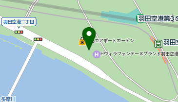 充レン 羽田エアポートガーデン おもてなしセンター付近(左)の地図画像