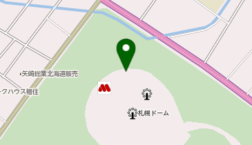 充レン 札幌ドーム 1階コンコース内 北ゲート1-西ゲート3間、エレベーター横(右)の地図画像