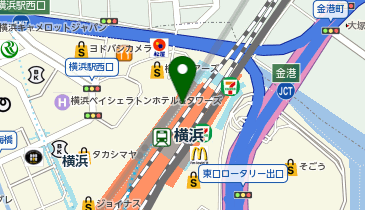 充レン 東急電鉄 横浜駅 改札内 正面改札内精算機付近(左)の地図画像