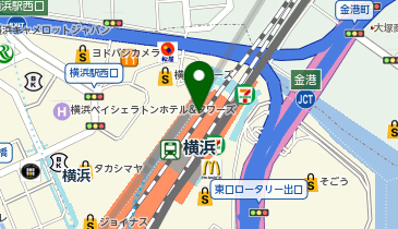 充レン 東急電鉄 横浜駅 改札内 正面改札内精算機付近(右)の地図画像
