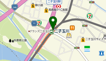 充レン 東急電鉄 二子玉川駅 改札内 トイレ付近(上)の地図画像