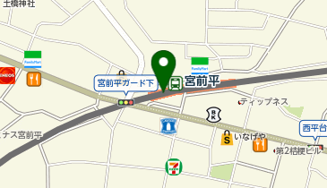 充レン 東急電鉄 宮前平駅 改札内 エスカレーター下(上)の地図画像