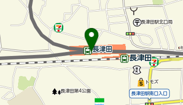 充レン 東急電鉄 長津田駅 改札内 3・4番ホーム 中央林間側 自販機横の地図画像