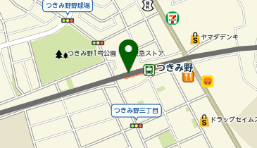 充レン 東急電鉄 つきみ野駅 改札内 コインロッカー横(上)の地図画像
