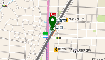 充レン 京阪電車 関目駅 東改札口内ロッカー横(上)の地図画像