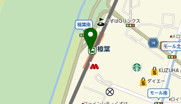 充レン 京阪電車 樟葉駅 改札口内コンコース(上)の地図画像