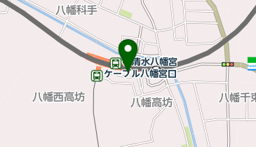 充レン 京阪電車 石清水八幡宮駅 切符売り場横(上)の地図画像