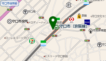 充レン 京阪電車 守口市駅 西改札口外宅配便ロッカー横(上)の地図画像