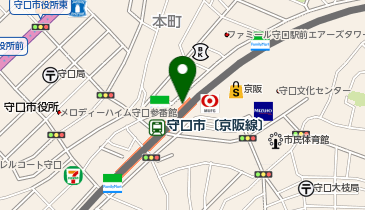 充レン 京阪電車 守口市駅 東改札口内横(上)の地図画像