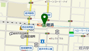 充レン えきマチ1丁目姪浜 1Fエレベーター付近 ポイントサービス機横の地図画像