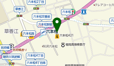 充レン 六本松421 2Fエスカレータ付近の地図画像