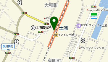 充レン アトレ土浦 3F 入口付近 コンコースの地図画像