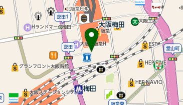 充レン 阪急三番街 南館地下2階 UMECHAN付近(下)の地図画像