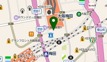 充レン 阪急三番街 南館地下2階 UMECHAN付近(上)の地図画像