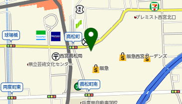 充レン 阪急西宮ガーデンズ 1階メインエントランス付近(上)の地図画像
