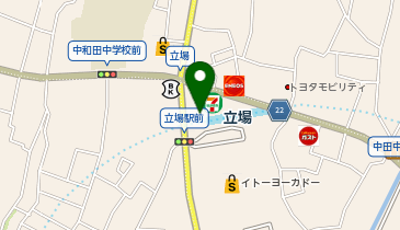 充レン 横浜市営地下鉄 立場駅 改札外 ベンチ横の地図画像