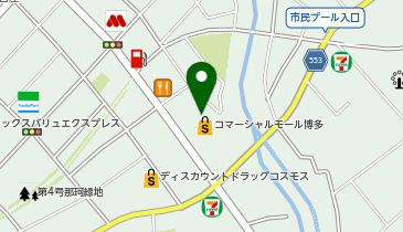 充レン コマーシャルモール1F 階段下(自販機横)の地図画像