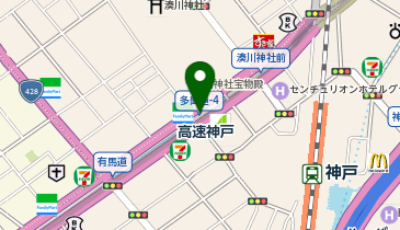 充レン 神戸高速線 高速神戸駅 東改札口外 改札付近の地図画像