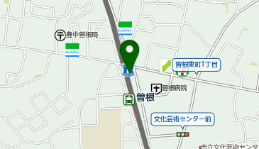 充レン 阪急電鉄 曽根駅 改札口外 公衆電話横(上)の地図画像